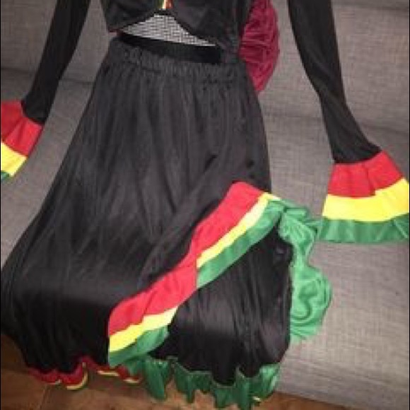 Latin Skirt & Top Dance Wear Salsa Tango flamenco - Picture 3 of 8